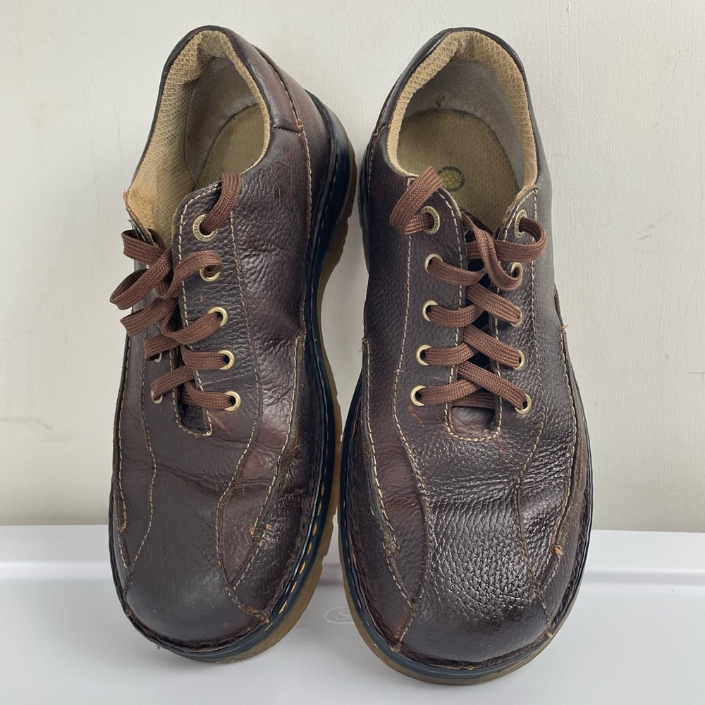 Unisex Dr. Martens 11200 Brown Lace Up Casual Leather Oxford Shoes